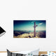 Summit Cross and Mountain Wall Decal