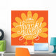 Happy Thanksgiving Day Vector Wall Decal