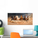 Horse Herd Run Desert Wall Decal