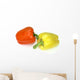 Deux Poivrons Un Orange Wall Decal