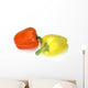 Deux Poivrons Un Orange Wall Decal