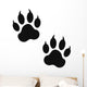 Clawed Paw Prints Wall Decal