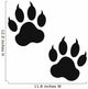 Clawed Paw Prints Wall Decal