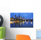 Skyline Melbourne Australia across Wall Decal