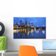 Skyline Melbourne Australia across Wall Decal