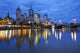 Skyline Melbourne Australia across Wall Decal