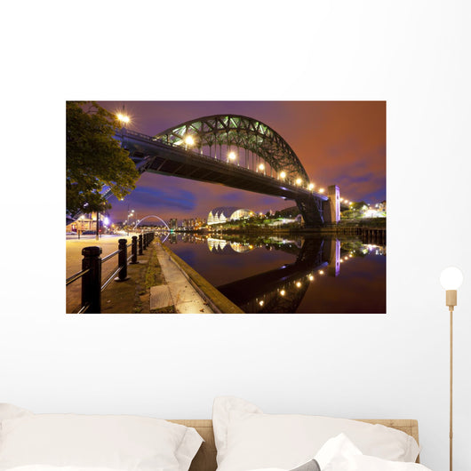 Bridges over River Tyne Wall Decal