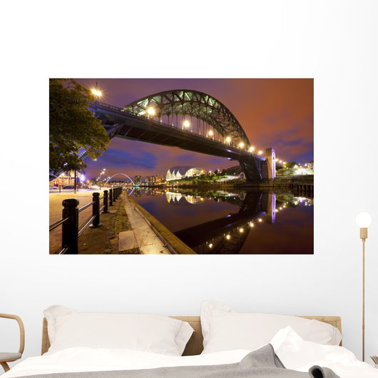 Bridges over River Tyne Wall Decal