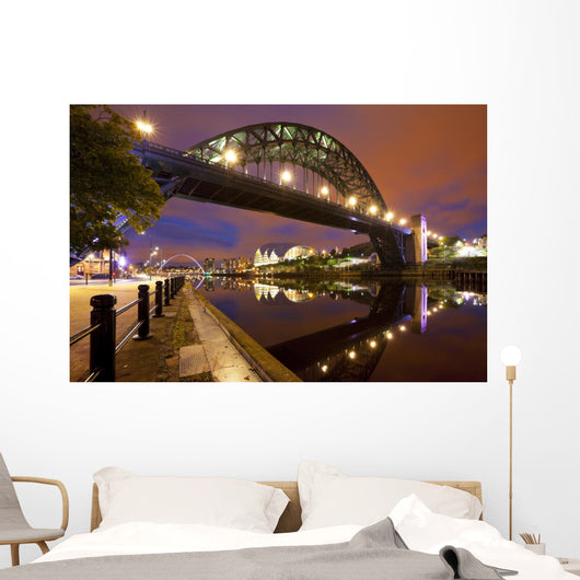 Bridges over River Tyne Wall Decal