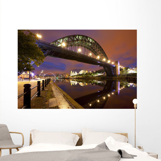 Bridges over River Tyne Wall Decal