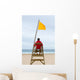 Lifeguard Sitting His Chair Wall Decal