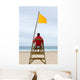 Lifeguard Sitting His Chair Wall Decal