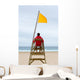 Lifeguard Sitting His Chair Wall Decal