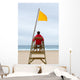 Lifeguard Sitting His Chair Wall Decal