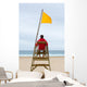 Lifeguard Sitting His Chair Wall Decal