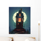 Spooky Hilltop Mansion Halloween Wall Decal