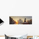 Italian Sunrise Milan Cathedral Wall Decal Panoramic Wall Decal
