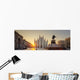 Italian Sunrise Milan Cathedral Wall Decal Panoramic Wall Decal