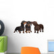 Adorable Dachshund Dogs Kissing Wall Decal