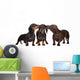 Adorable Dachshund Dogs Kissing Wall Decal