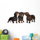 Adorable Dachshund Dogs Kissing Wall Decal