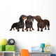 Adorable Dachshund Dogs Kissing Wall Decal