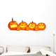 Halloween Jack-o-lantern Pumpkins Wall Decal