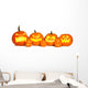 Halloween Jack-o-lantern Pumpkins Wall Decal