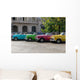 Havana Cuba Colored Taxis Wall Decal