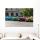Havana Cuba Colored Taxis Wall Decal