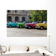 Havana Cuba Colored Taxis Wall Decal