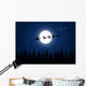 Santa Claus Flying Christmas Wall Decal
