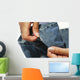 Sewing Jeans Wall Decal