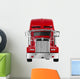 Red American Truck Wall Decal