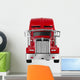 Red American Truck Wall Decal