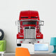 Red American Truck Wall Decal