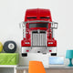 Red American Truck Wall Decal