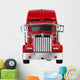 Red American Truck Wall Decal