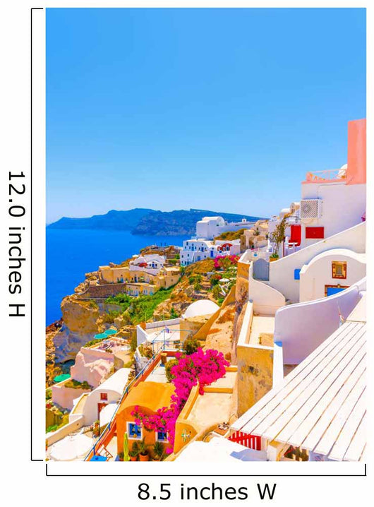 To Sea from Oia Wall Decal