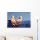 Foot Girl Sunbathing Beach Wall Decal