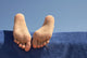 Foot Girl Sunbathing Beach Wall Decal
