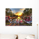 Amsterdam Bicycles Sunrise Wall Decal