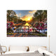 Amsterdam Bicycles Sunrise Wall Decal
