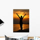 Worship Silhouette Wall Decal