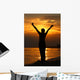 Worship Silhouette Wall Decal