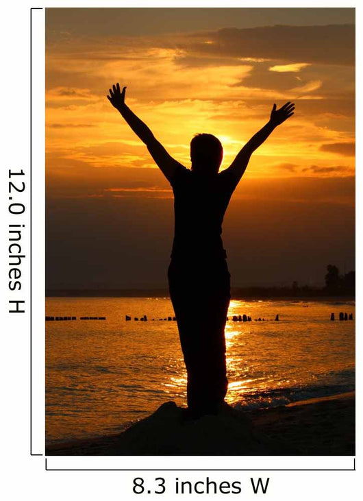 Worship Silhouette Wall Decal