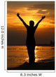 Worship Silhouette Wall Decal