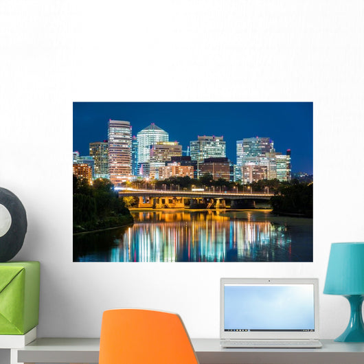 Rosslyn District Skyline Connected Wall Decal