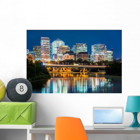 Rosslyn District Skyline Connected Wall Decal