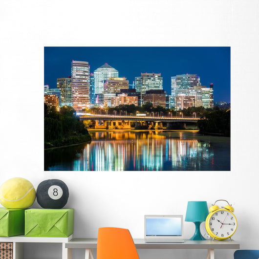 Rosslyn District Skyline Connected Wall Decal
